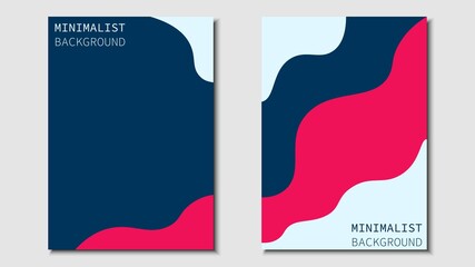 Minimalist design. Set of cover designs for books, magazines, brochures, pamphlets and more. A4 size design. Eps10 vector