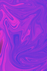 Obraz premium Holographic liquid background in pink and purple colors. Iridescent artwork. Beautiful pattern. Magic unique painting