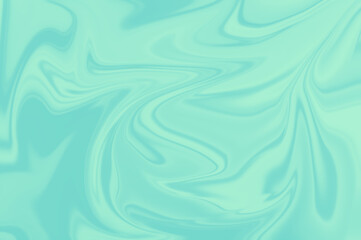 Holographic liquid background in mint colors. Iridescent artwork. Beautiful pattern. Magic unique painting