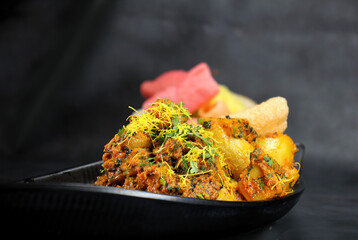 Aloo sabzi is a Indian main course dish served with fryums,chapati or rice made with boiled potato and cumin.