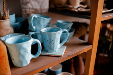 Pottery and pottery making tools.