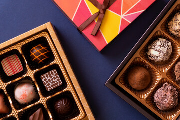 Chocolate gift. Chocolate, valentine, cacao, sweets, etc. チョコレートギフト。チョコレート、バレンタイン、カカオ、スイーツなど。