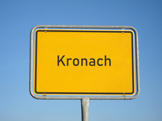 Ortsschild Kronach