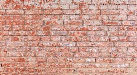 Old brick wall in the house as an abstract background.