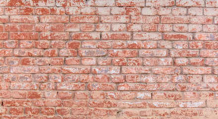 Old brick wall in the house as an abstract background.