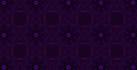 Purple mandala, kaleidescope geometric pattern background