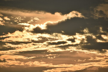 clouds in sunset