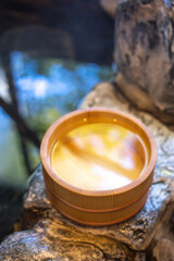 日本の温泉　和風イメージ