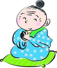 vector drawing grandmather emoji set