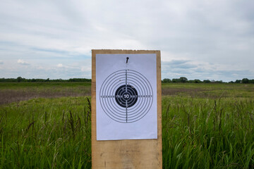 closeup target for shooting outdoors