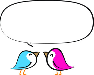 vector cartoon rabbit with speech bubble border