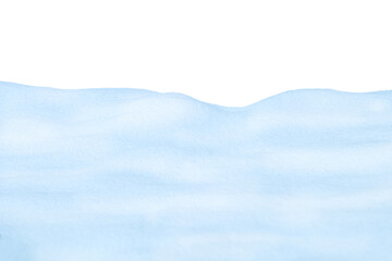 Obraz premium Heap of fluffy snow isolated on white