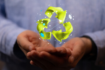 Concept of recycling - 3d rendering eco