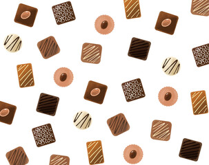 チョコレートイラスト背景素材