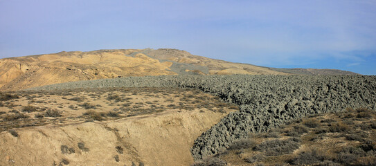 Fototapeta na wymiar Azerbaijan. Karadag region. Mud volcano.
