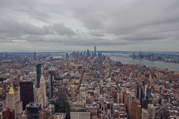 Manhattan vu depuis l'Empire State Building,New-york City