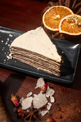 pot of tea wit cake and coffee