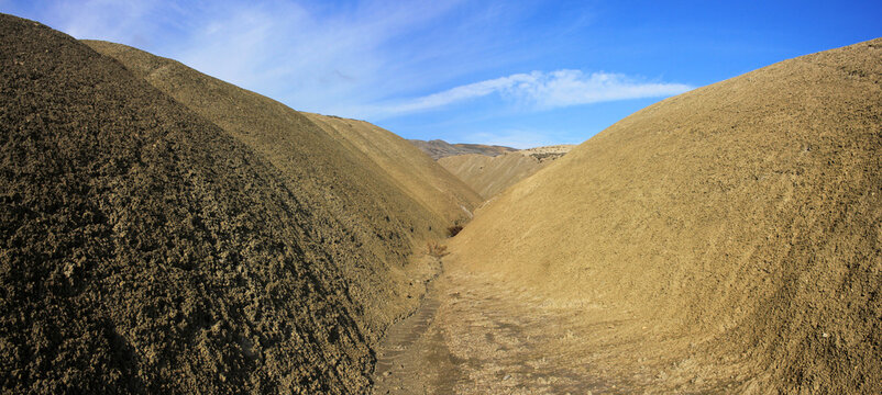 Azerbaijan. Karadag region. Mud volcano.