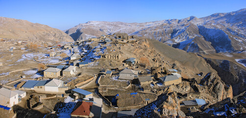 An old village high in the mountains.