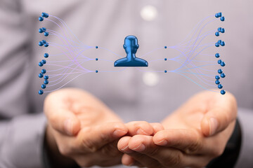 hierarchy connection team group digital