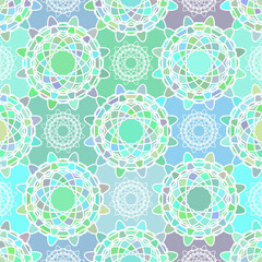 abstract colorful geometric texture square and circle pattern on colorful.