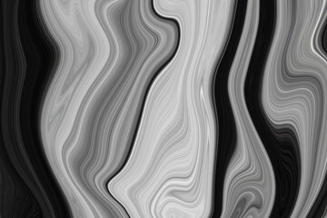 Obraz premium The texture of black and white marble for a pattern of packaging in a modern style. Beautiful drawing with the divorces and wavy lines in gray tones for wallpapers and screensaver.