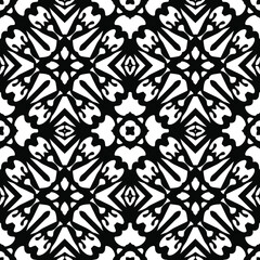  Black and white texture. seamless geometric pattern.
