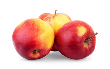 Red Apples on white. This file is cleaned, retouched and contains clipping path.