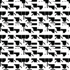  Black and white texture. seamless geometric pattern.
