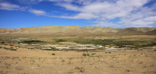 Beautiful panorama of the mountains of Azerbaijan.