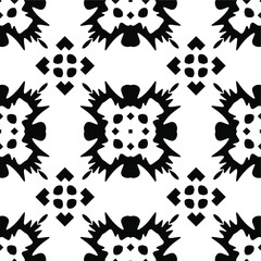 Black and white texture. seamless geometric pattern.