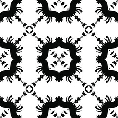  Black and white texture. seamless geometric pattern.
