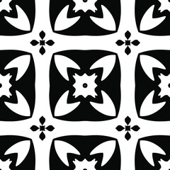  Black and white texture. seamless geometric pattern.
