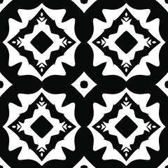 Black and white texture. seamless geometric pattern. 