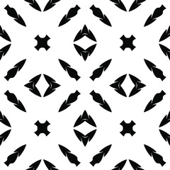 Black and white texture. seamless geometric pattern. 