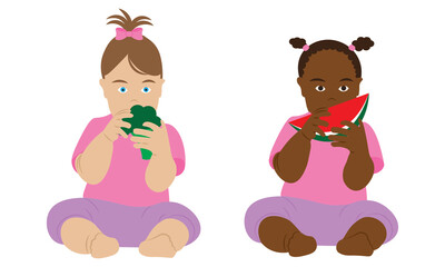 Baby food introduction. BLW concept. 