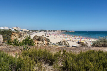 Fototapeta na wymiar Panoramic view of Praia da Rocha, Portimão, Algarve