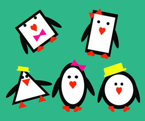 Penguin Printable Craft In Adobe Illustrator