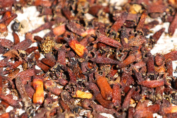 close up of dry Clove spice