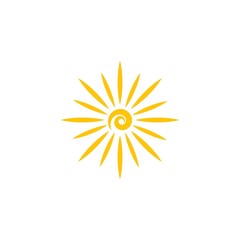 sun illustration logo