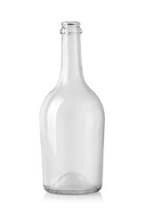 White glass wine bottle