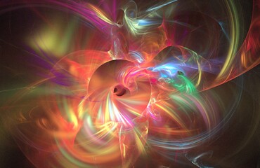 abstract background with glowing lines