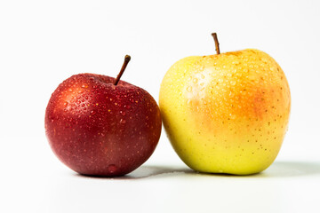sweet apples with bright coloring