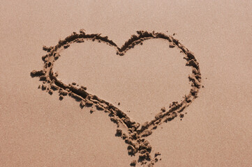 heart on sand 