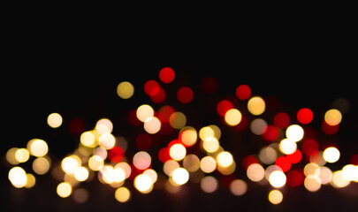 natürliches Bokeh gold rot - Hintergrund