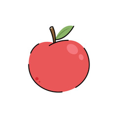 Peach vector. Peach heart vector. Peach on white background. Peach logo design.