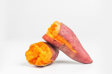 delicious cooked sweet potato