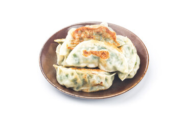 fried dumpling isolated white