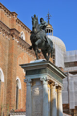 Bartolomeo Colleoni monument. Venice, Italy