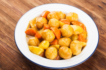 curry potato carrot fish ball (3)